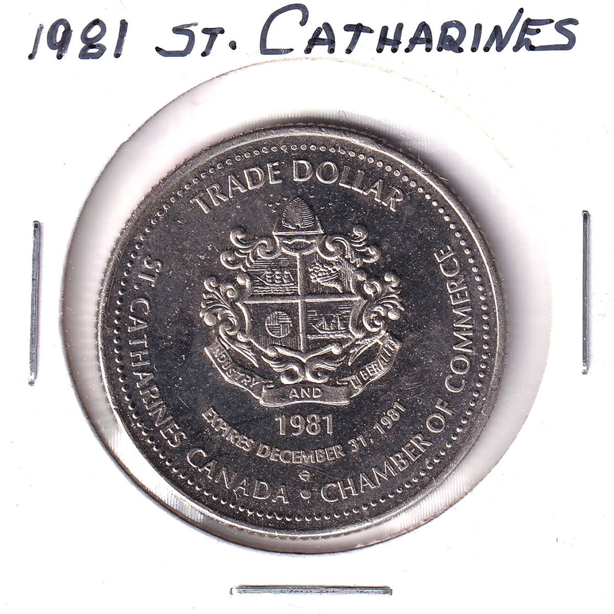 1981 St. Catharines, Ontario, Trade Dollar