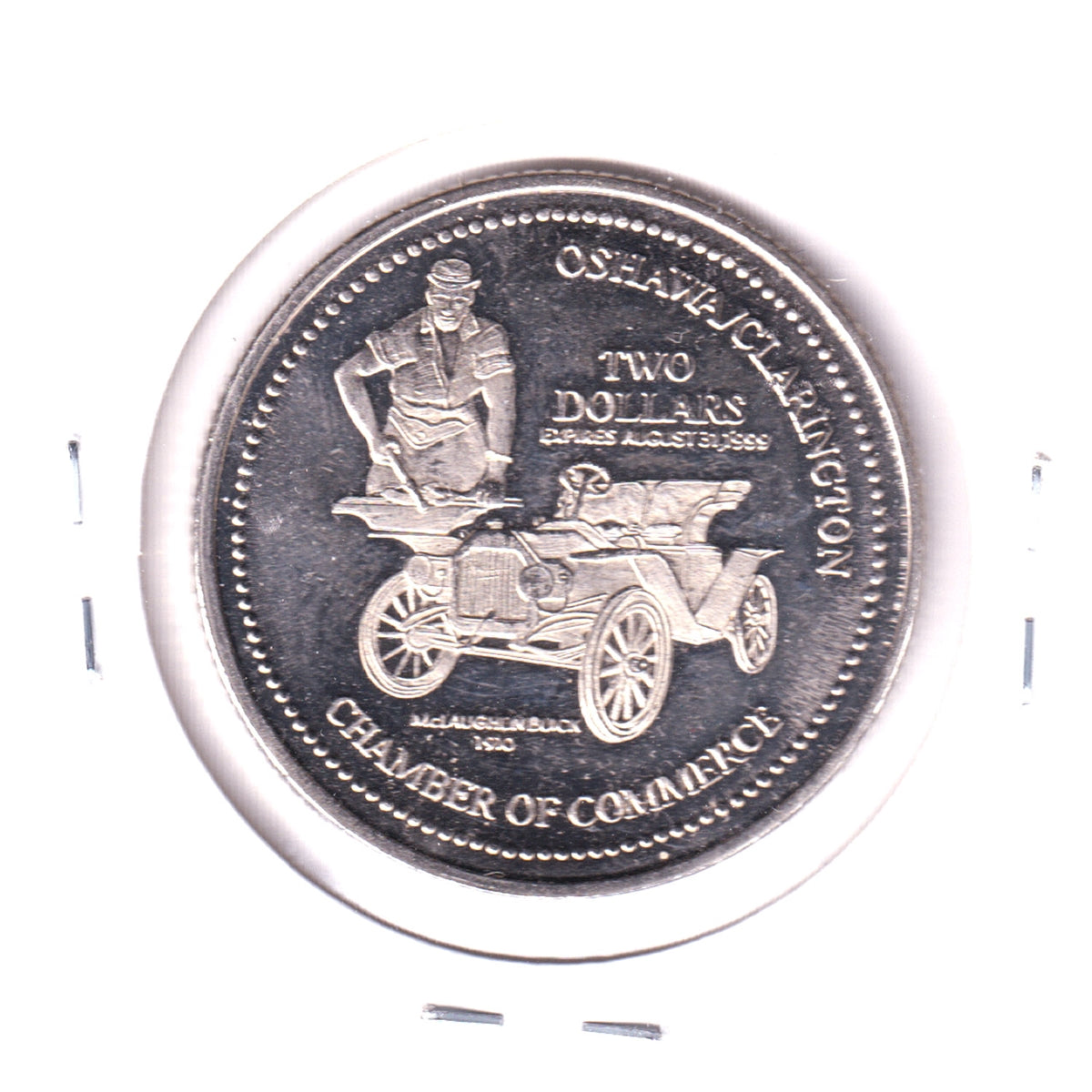Oshawa, Ontario, 1999 75th Anniversary $2 Trade Dollar