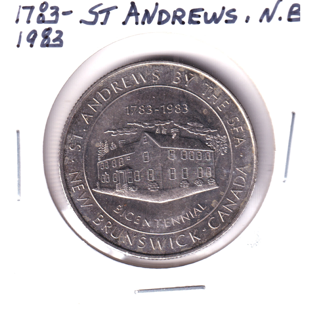 St. Andrews By the Sea, New Brunswick, 1983 Bicentennial $2 Trade Dollar