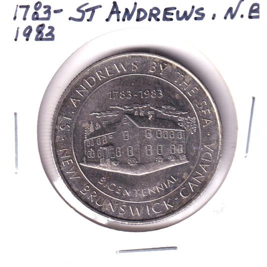 St. Andrews By the Sea, New Brunswick, 1983 Bicentennial $2 Trade Dollar
