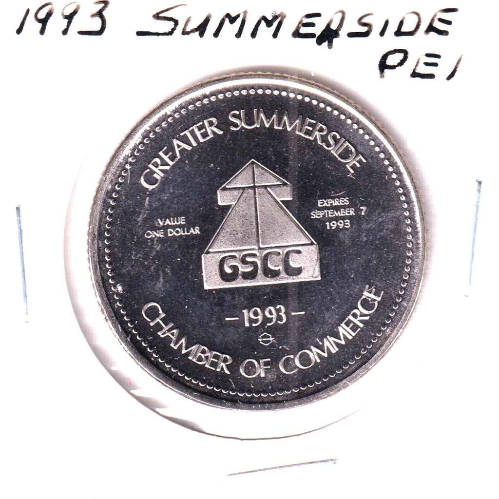 1993 Summerside, Prince Edward Island, Blue Jay Dollar Trade Token