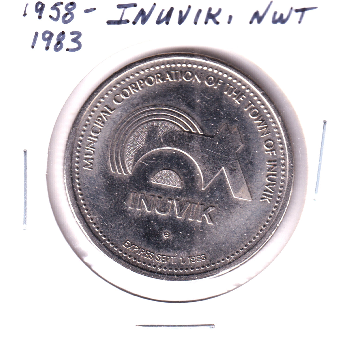 1983 Inuvik, Northwest Territories, 25th Anniversary Trade Dollar