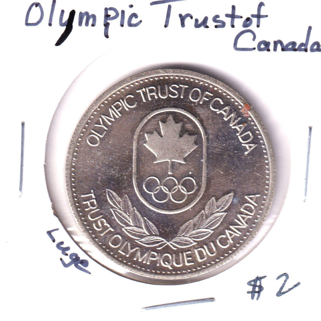 Olympic Trust of Canada 1980 Fundraising Token - Luge