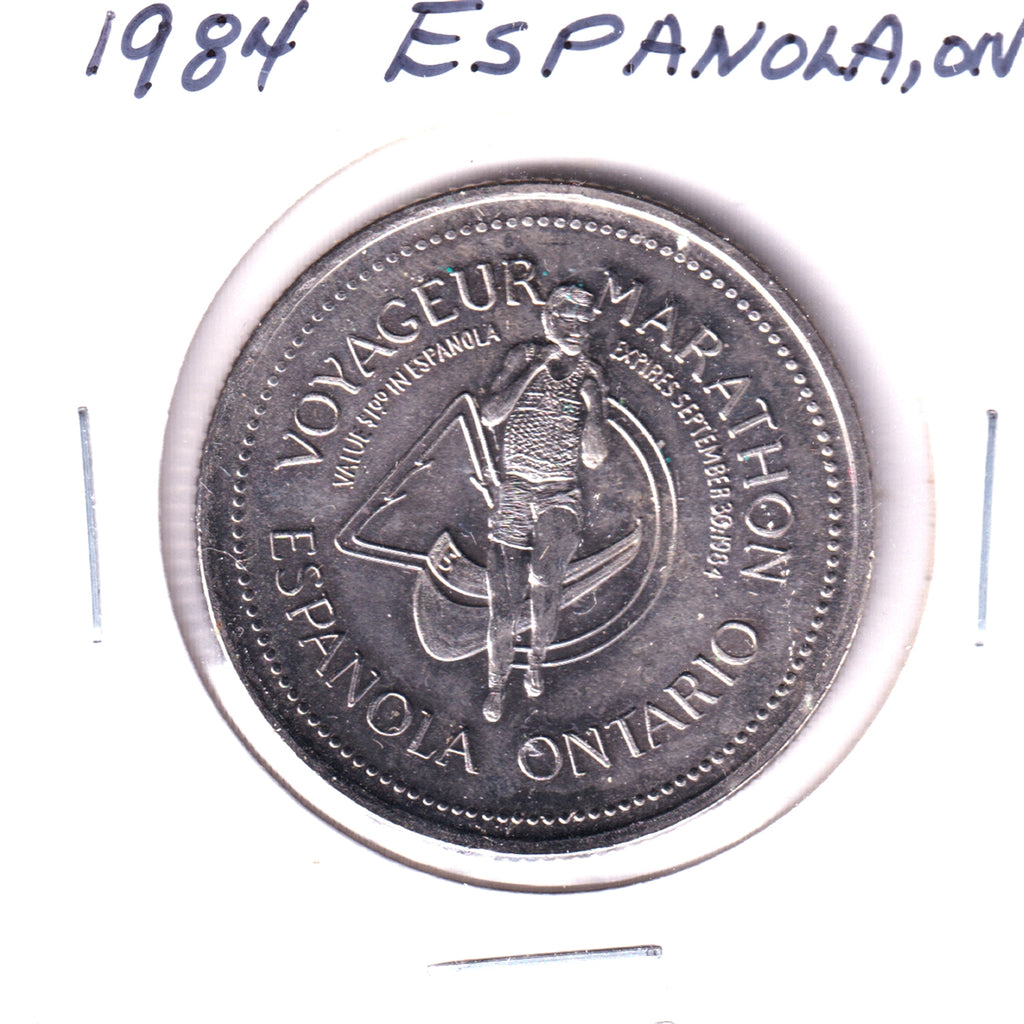 Espanola, Ontario, 1984 Voyageur Marathon Trade Dollar Token
