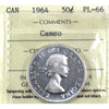 1964 Canada 50-cents ICCS Certified PL66 Cameo