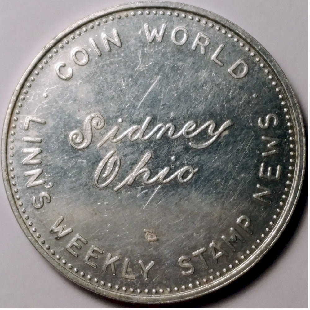 1972 Coin World & Linn's Weekly Stamp News, Sidney, Ohio, Medallion by Torex