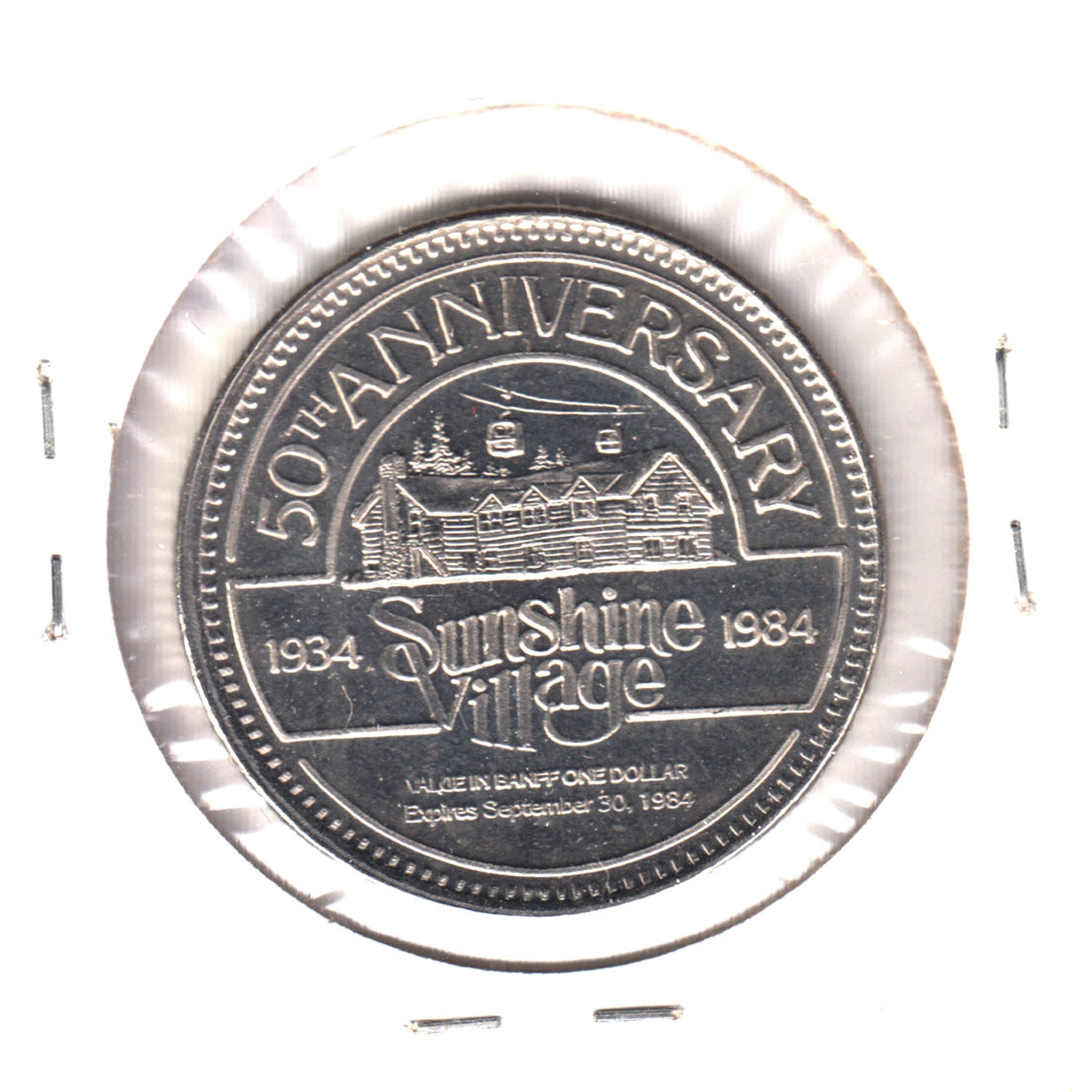 1984 Banff Lake Louise Dollar - 50th Anniversary Sunshine Village