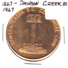 1867-1967 Dawson Creek BC Centennial Medallion - Peace River Power Project