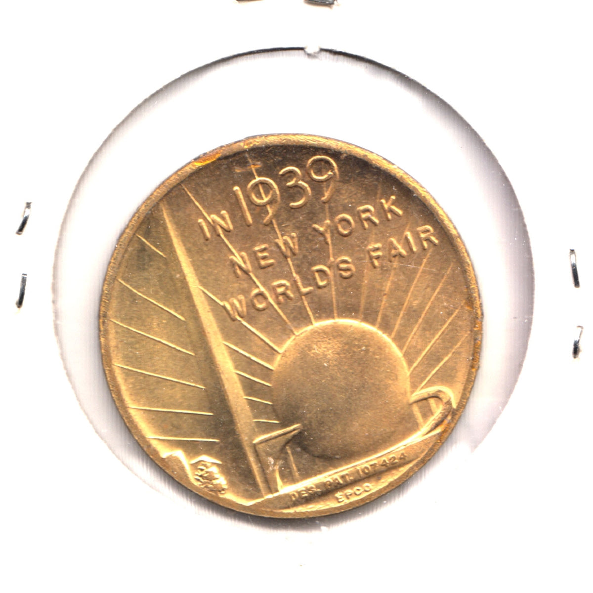 1939 150th Anniversary of George Washington Inauguration at NY World's Fair Token