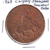 1963 Calgary Stampede Souvenir Dollar Trade Token (Corrosion or Light Toning)