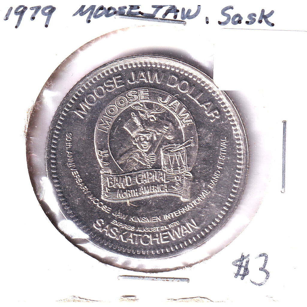 1979 Moosejaw Saskatchewan 30th International Band Festival Trade Dollar Token