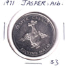 1971 Jasper, Alberta, Souvenir Dollar Trade Token: David Thompson - The Mapmaker