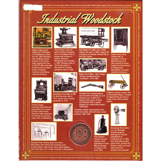 2001 Woodstock, Ontario, Centennial Medallion in History Display Board