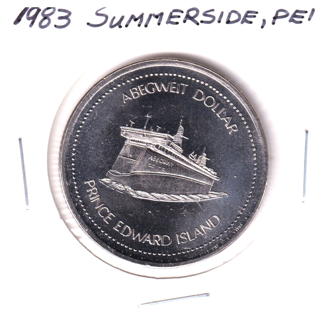Summerside, Prince Edward Island, 1983 Abegweit Dollar Trade Token