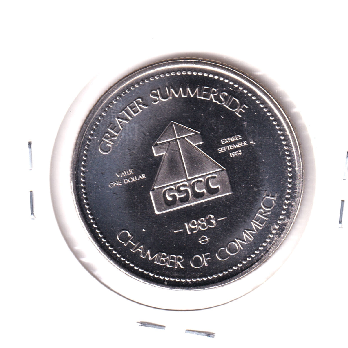 Summerside, Prince Edward Island, 1983 Abegweit Dollar Trade Token