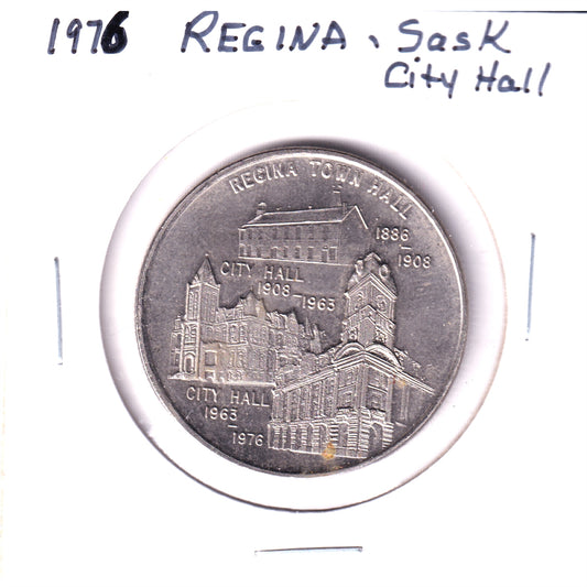 Regina, Saskatchewan, 1976 New City Hall Medallion
