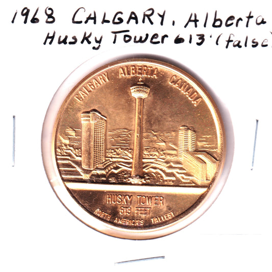 1968 Husky Tower (Calgary Tower) Medallion
