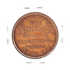 1908 J. Waterman Co., Bangor, Maine, 40th Ann. $1 Off Token - Profile of G. Washington