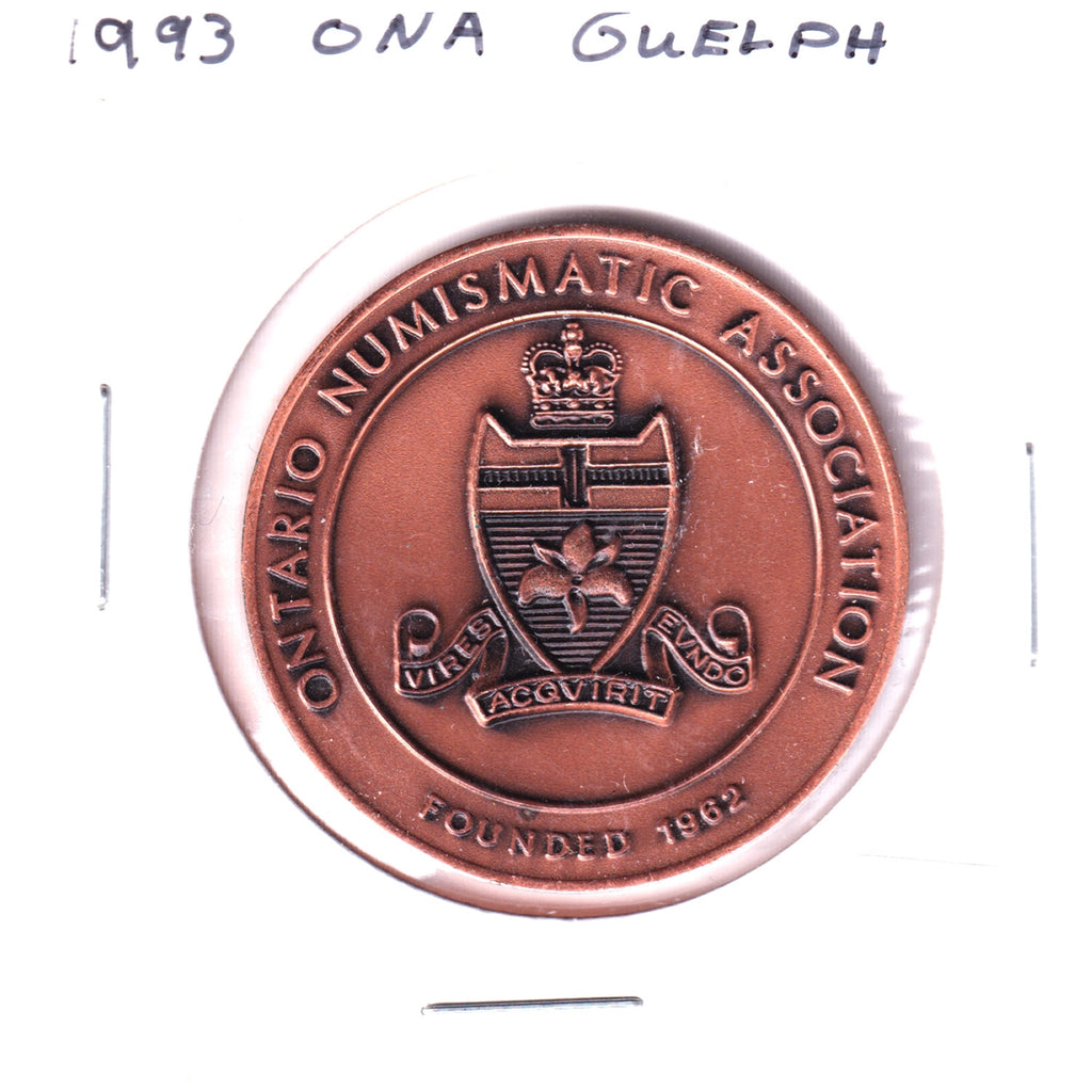 1993 Ontario Numismatic Association 31st Annual Convention, Guelph, Ontario, Medallion