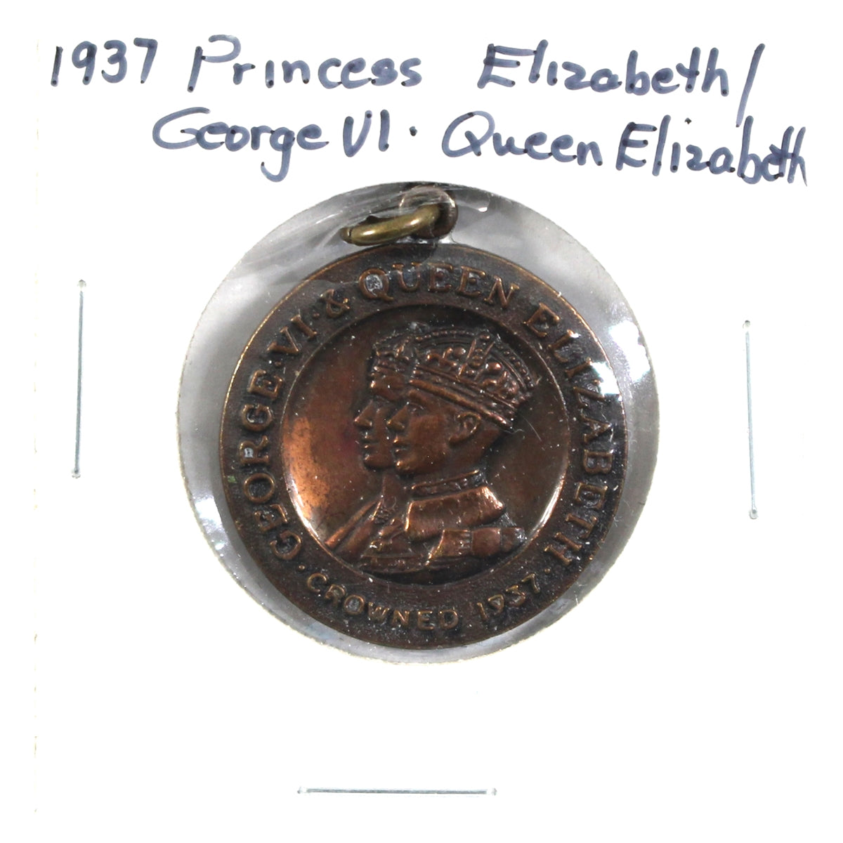 1937 George VI & Queen Elizabeth Medallion w/HRH Princess Elizabeth (Slight Corrosion)