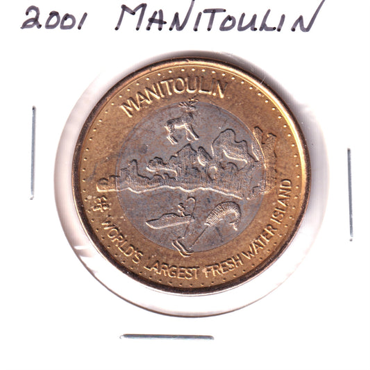 2001 Manitoulin Island Haweater $3 Trade Token: International Year of Volunteers