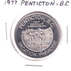 1977 Penticton (British Columbia) Peach Festival Dollar Trade Token: Vacation Paradise