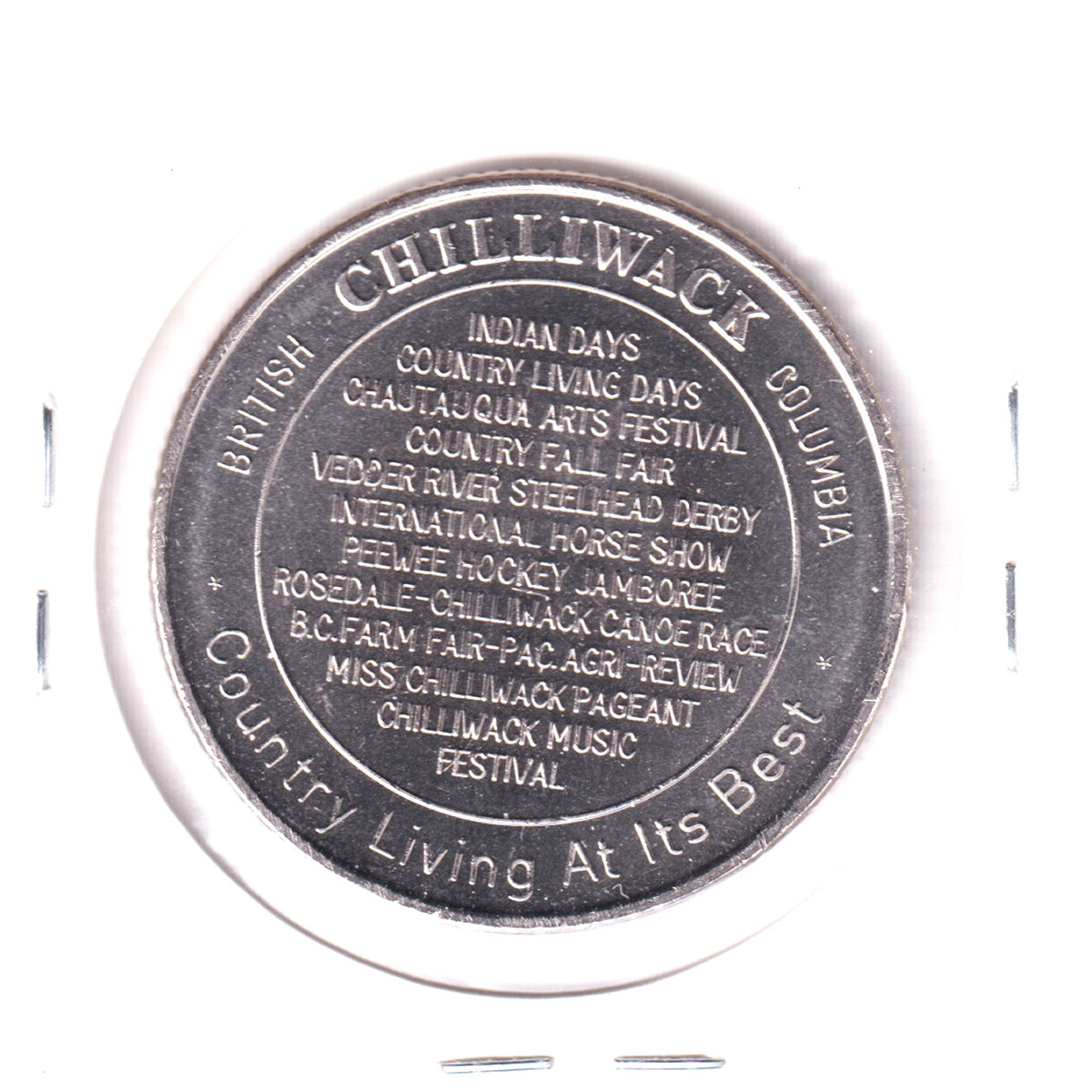 1978 Chilliwack, BC, Trade Dollar Token: First International Camel Races