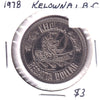 1978 Kelowna British Columbia Trade Dollar Token  72nd Annual Regatta