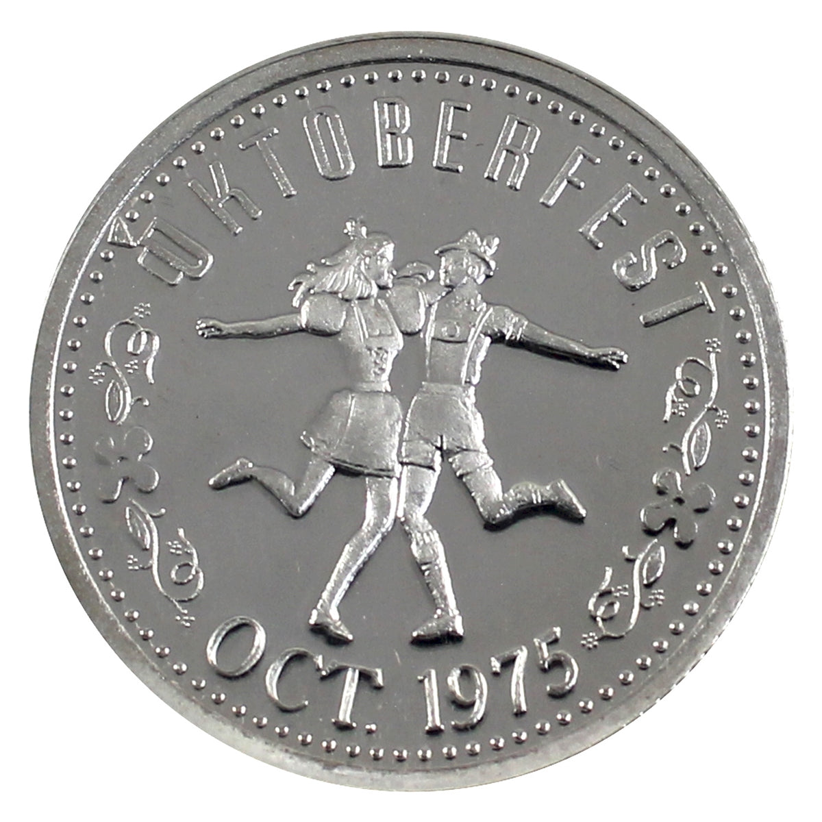 1975 Kitchener-Waterloo Oktoberfest .999 Silver Trade Dollar (No Tax) Lightly toned