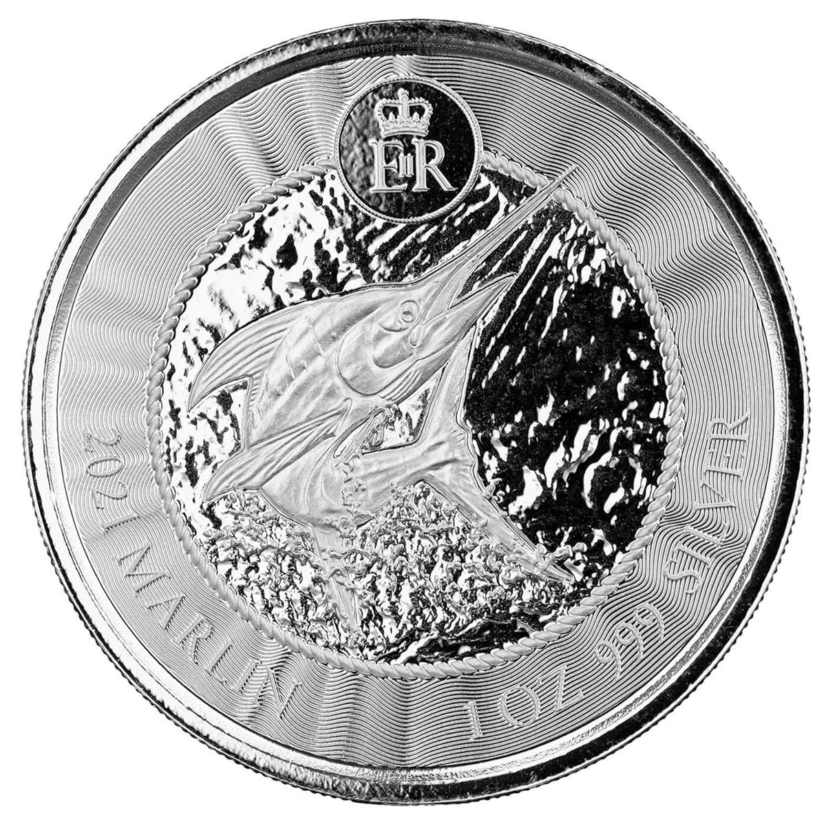 2021 Cayman Islands $1 Marlin 1oz .999 Silver (No Tax) Tone Spot