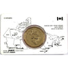 2000 Canada Loon Dollar in RCM Canadian Flag Window Card (Lightly Scuffed)