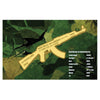 2026 Liberia $12 AK-47 Shaped 1/1000oz 24K .9999 Gold in Card (No Tax)