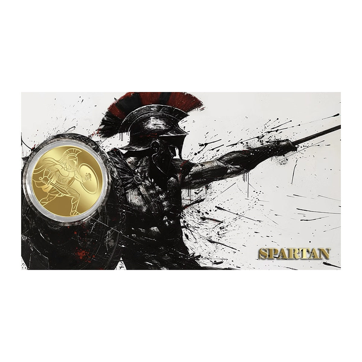 2026 Liberia $12 Spartan 1/1000oz 24K .9999 Gold in Card (No Tax)
