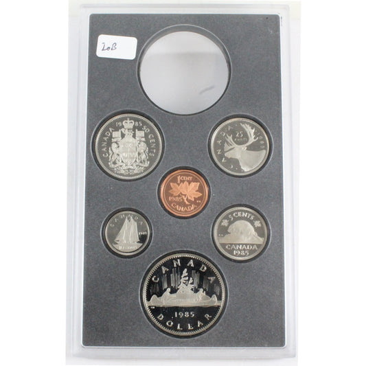 1985 Canada 6-coin Proof Set Broken from Proof Double Dollar Set