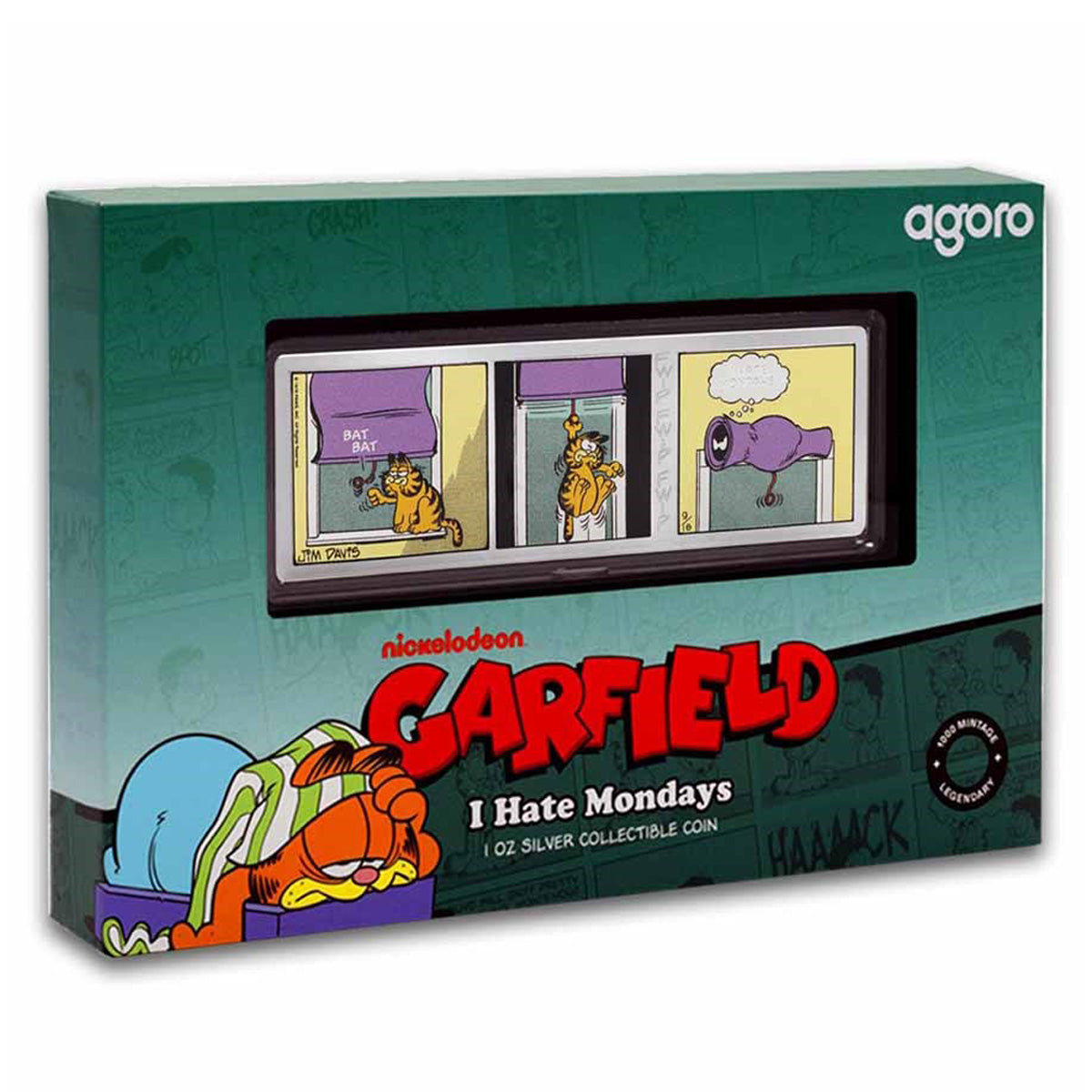 2025 Niue $2 Garfield Comics: I Hate Mondays 1oz Silver Coin (No Tax)