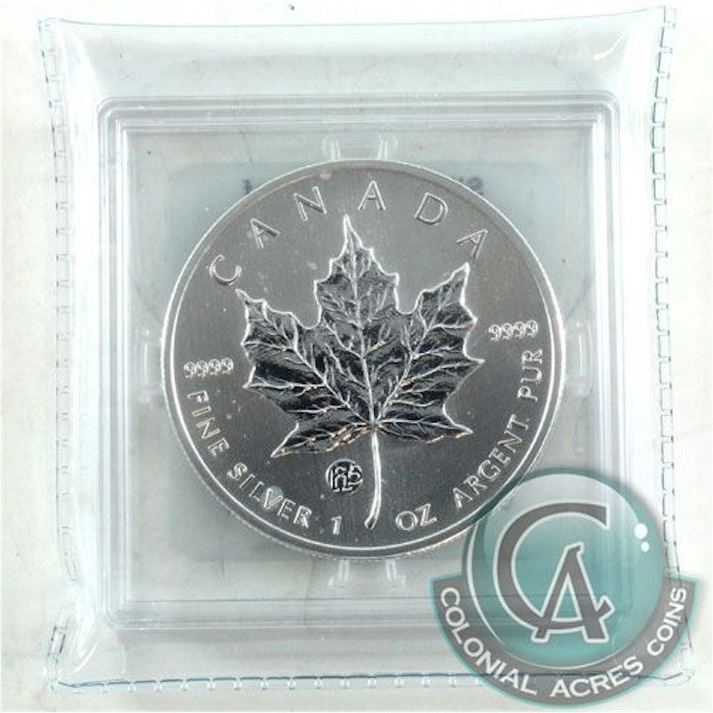 2014 Canada $5 F15 Privy Silver Maple, Original Capsule (No Tax) Lightly Toned