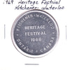 1969 Kitchener-Waterloo Heritage Festival Double Good Luck Medallion