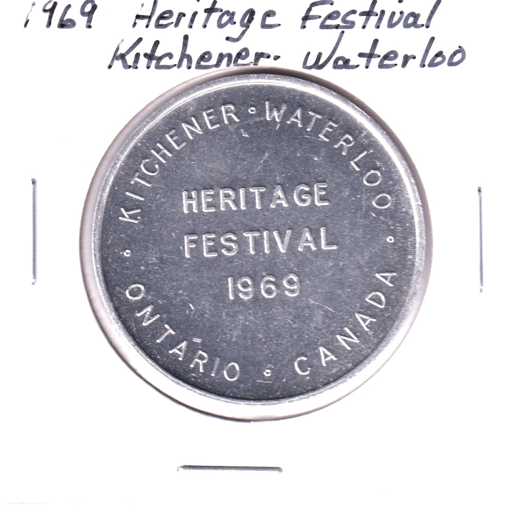 1969 Kitchener-Waterloo Heritage Festival Double Good Luck Medallion