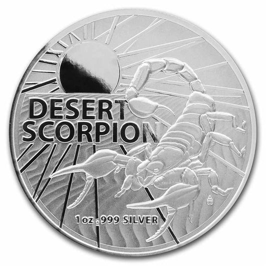 2022 Australia $1 Desert Scorpion 1oz. .999 Fine Silver (No Tax) Flaws