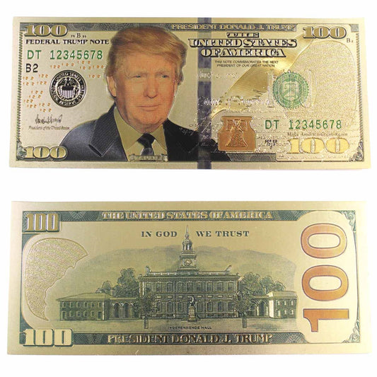 Novelty United States Commemorative $100 Donald Trump Note (Not Legal Tender)