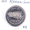 1977 Regina Trade Dollar Token: RCMP Musical Ride Established 1887