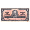 BC-22c 1937 Canada $2 Note, Coyne-Towers, VF-EF (VF30) Tear, stains, or damaged