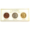 1867-1967 Canada Centennial 3-Token Set in Acrylic - Bronze, Silver, & Gold-Plated
