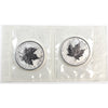 Pair of 2004 Canada $5 1oz .9999 Silver Libra Privy, 2Pcs (No Tax) Sealed