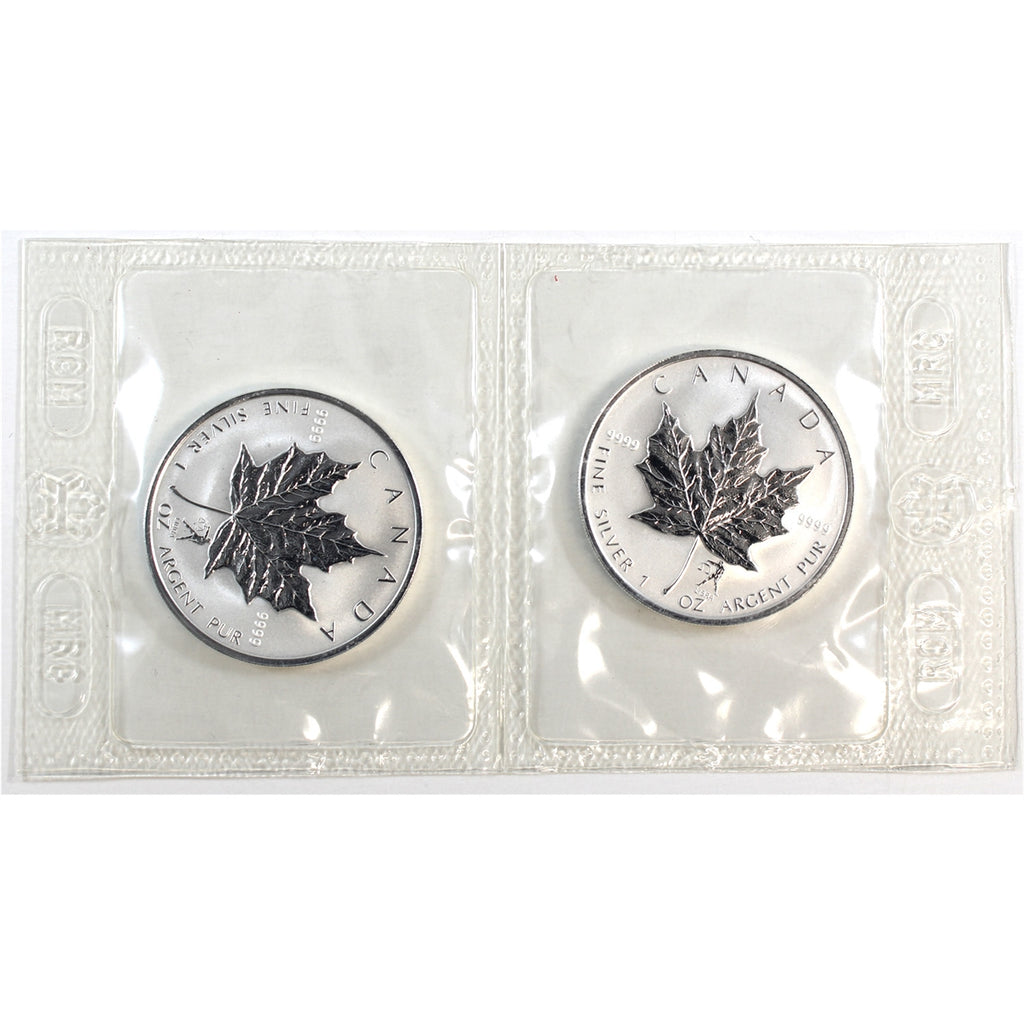 Pair of 2004 Canada $5 1oz .9999 Silver Libra Privy, 2Pcs (No Tax) Sealed