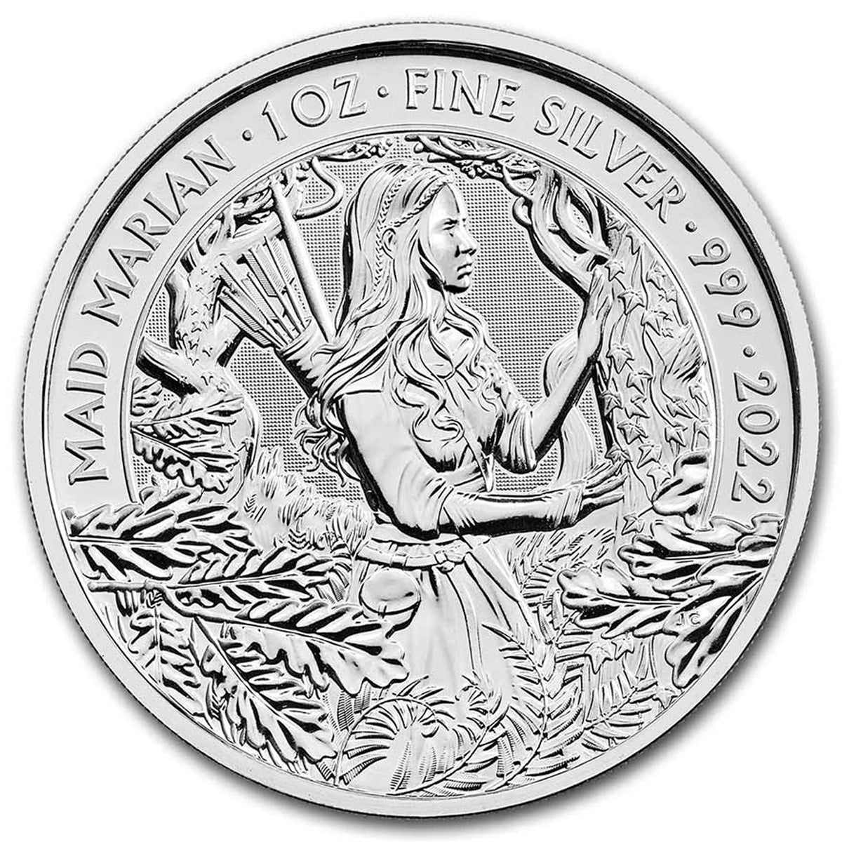 2022 Great Britain £2 Myths and Legends: Maid Marian 1oz Silver (No Tax) Issues