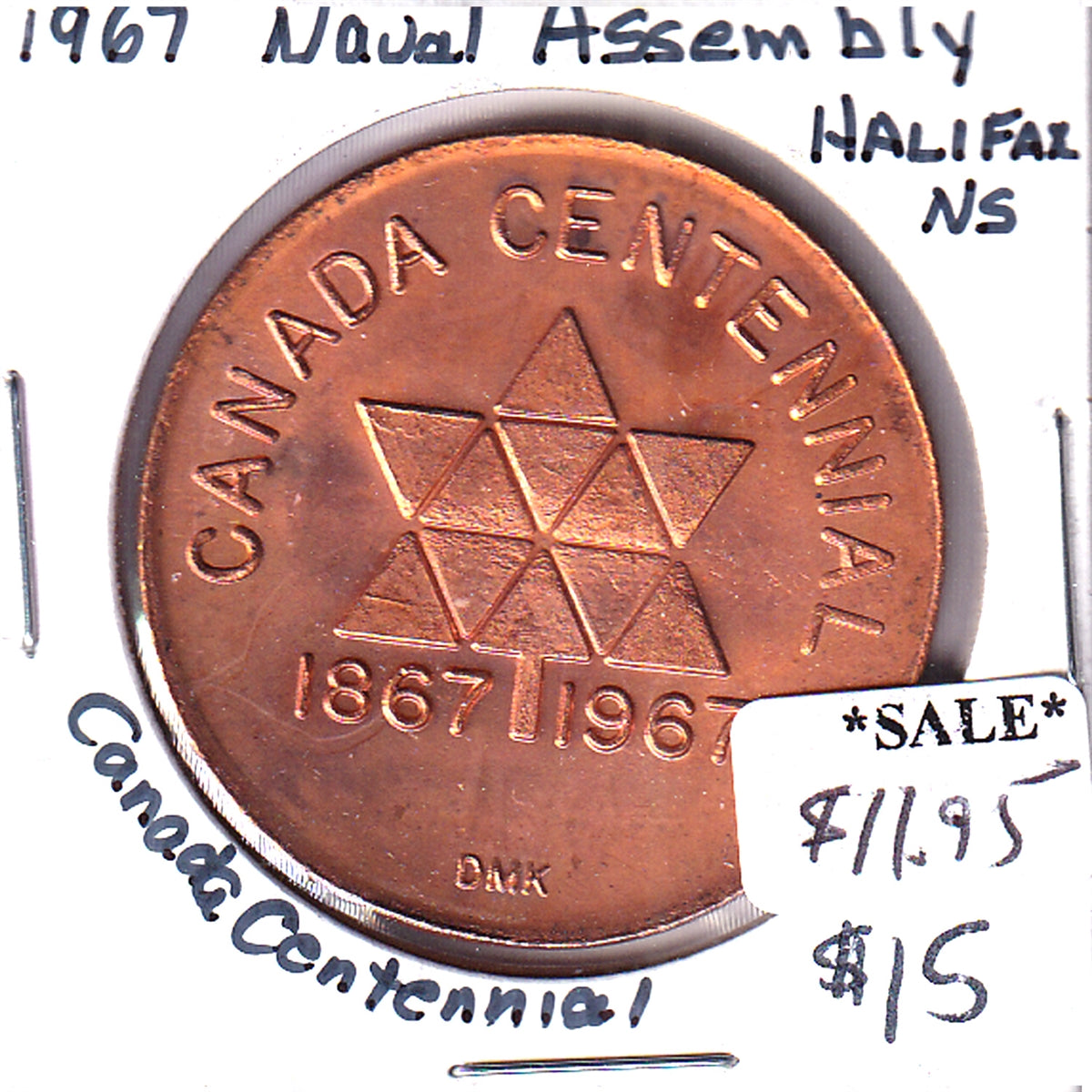 1867-1967 Canada Centennial Naval Assembly in Halifax Medallion