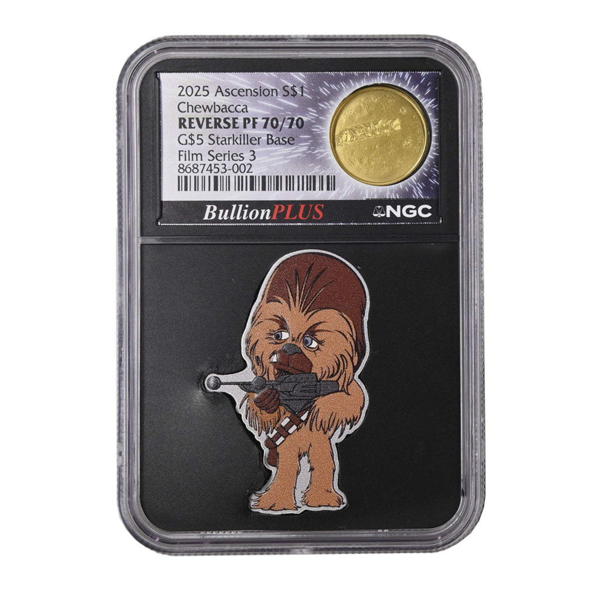 2025 Chewbacca/Starkiller Base Silver & Gold NGC PF 70/70 (No Tax)