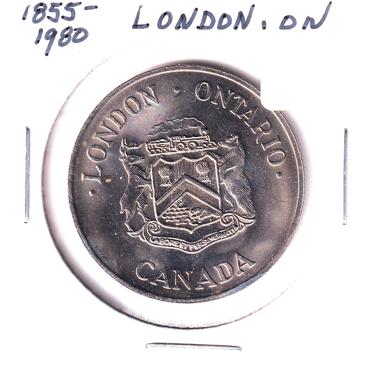 1980 London, Ontario, 125th Anniversary Medallion