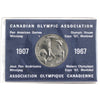1967 Canadian Olympic Association Medallion: Citius, Altius, Fortius (Bit of corrosion)